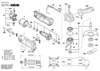Bosch 3 603 CA2 406 PWS-700-115 Angle-Grinder Spare Parts